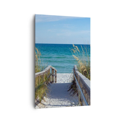 Lærredstryk - Billede på lærred - I solen, i vinden - 80x120 cm