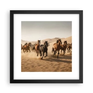 Plakat i sort ramme - Fri som vinden - 30x30 cm