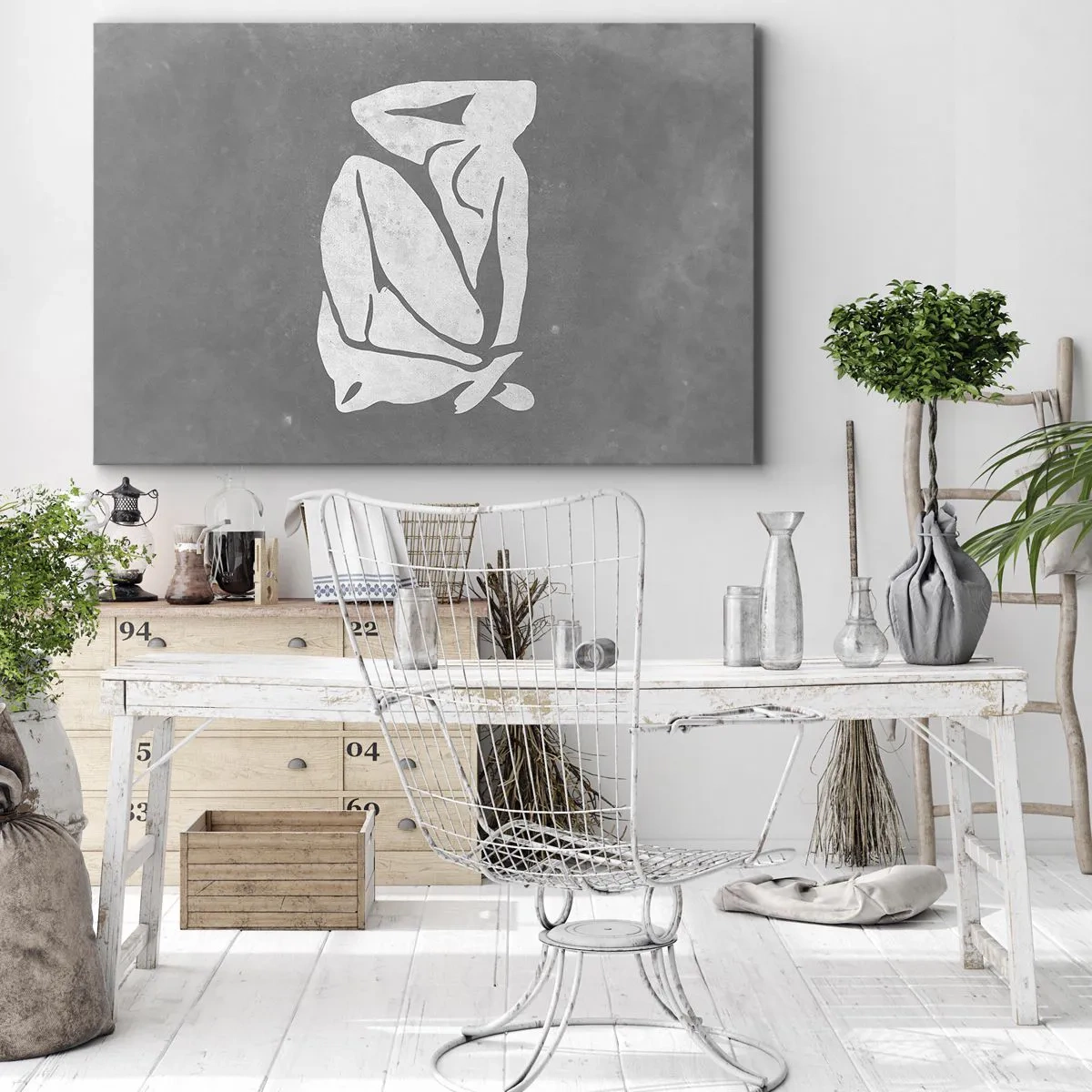 Lærredstryk - Billede på lærred - I drømmerier - 120x80 cm