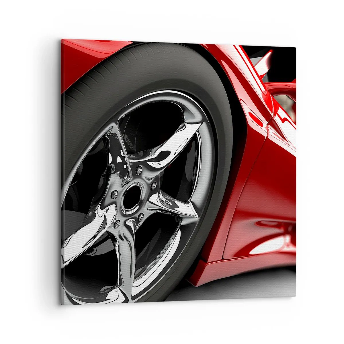 Lærredstryk - Billede på lærred - Lavet til fart - 50x50 cm