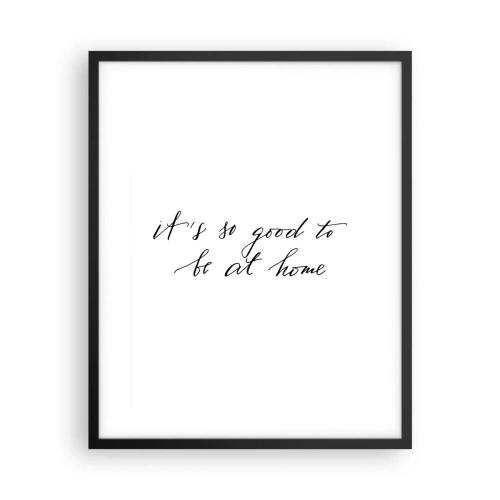 Plakat i sort ramme - Hele sandheden - 40x50 cm