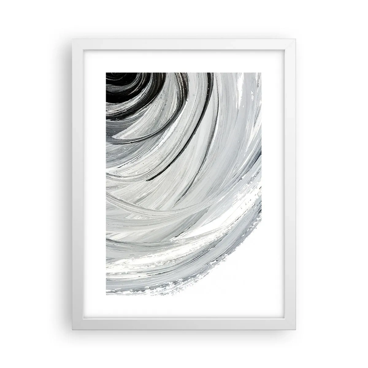 Plakat i hvid ramme - Orbital komposition - 30x40 cm