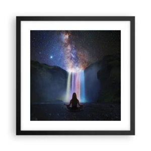 Plakat i sort ramme - Absolut harmoni - 40x40 cm