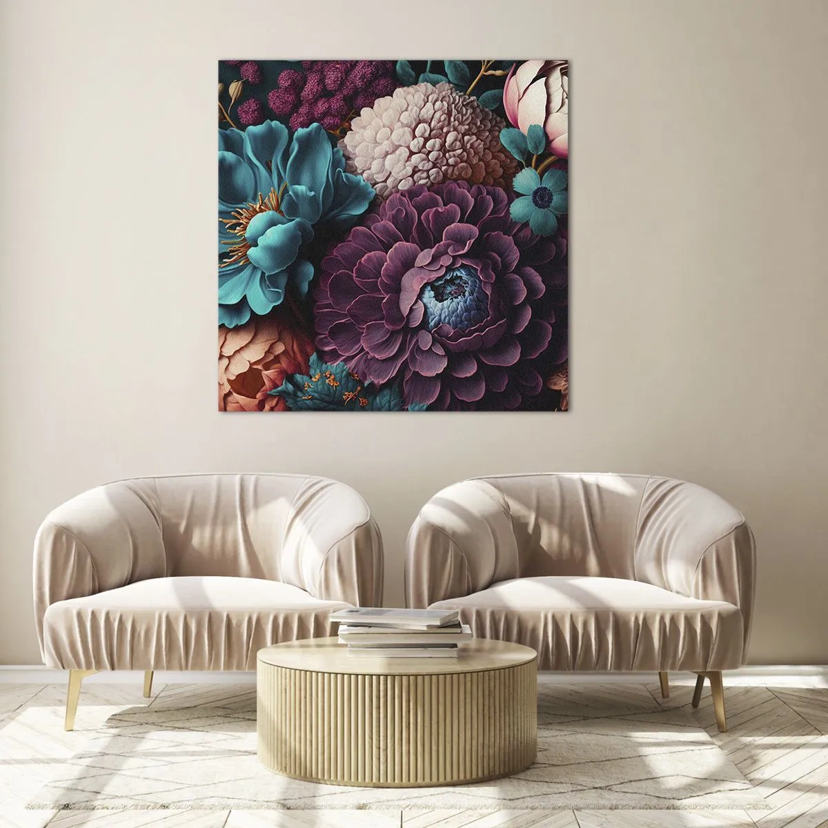 Billede på glas - Natur i overflod - 70x70 cm