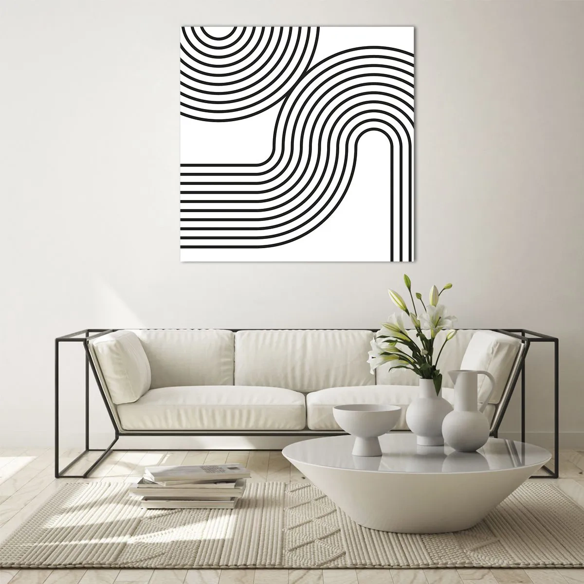 Billede på glas - På en kurve - 70x70 cm