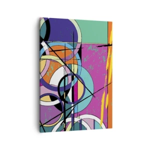 Lærredstryk - Billede på lærred - Hjul for hjul - 50x70 cm
