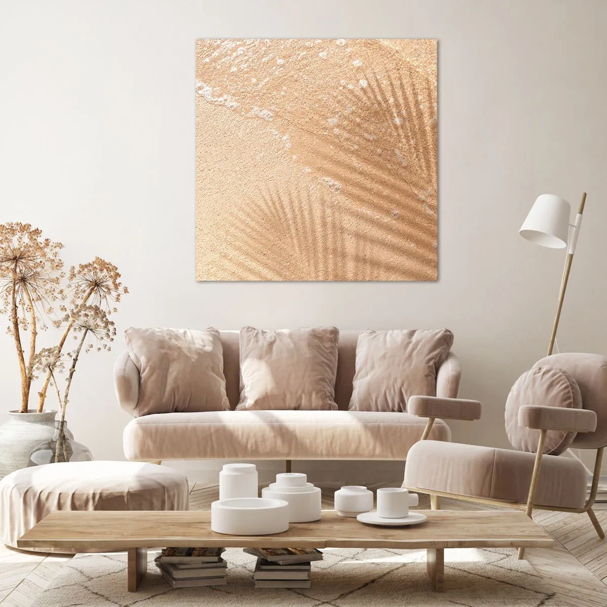 Lærredstryk - Billede på lærred - Skyggen af en varm sommer - 40x40 cm