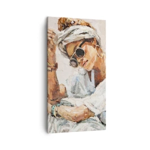 Lærredstryk - Billede på lærred - Portræt i fuldt sollys - 45x80 cm