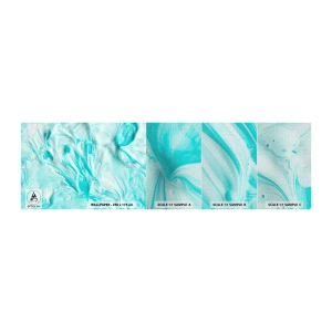 Prøve Fototapet Premium Canvas - For altid sammen - Abstraktion, Stykke, Boho - 100x30 cm