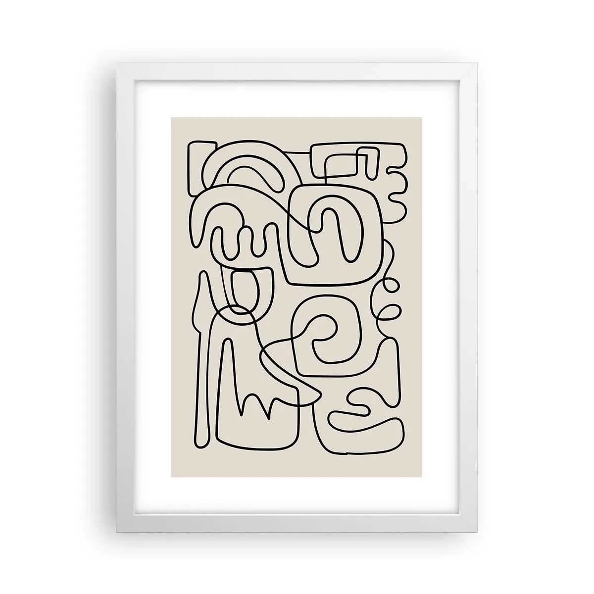 Plakat i hvid ramme - På sporet - 30x40 cm