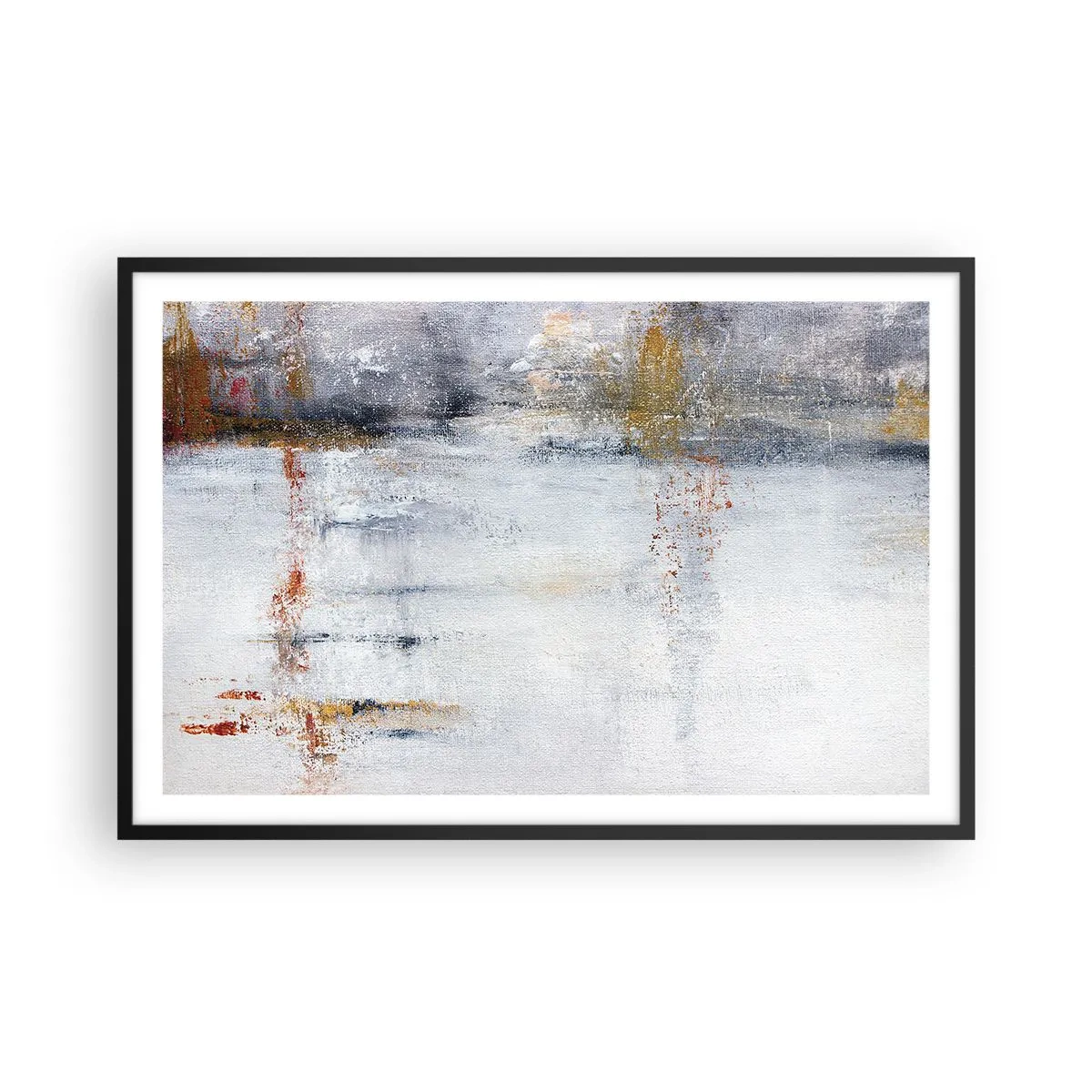Plakat i sort ramme - Bag lufttæppet - 91x61 cm