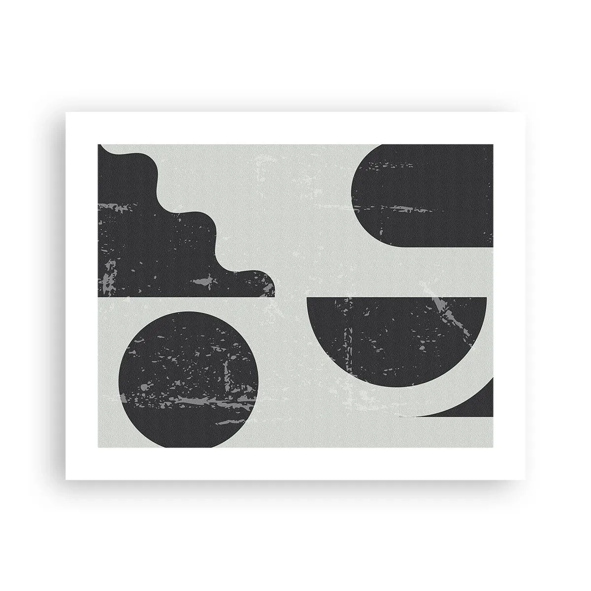 Plakat - Komposition over og under - 50x40 cm