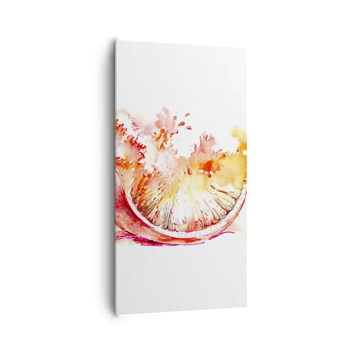 Lærredstryk - Billede på lærred - Saftig forfriskning - 65x120 cm