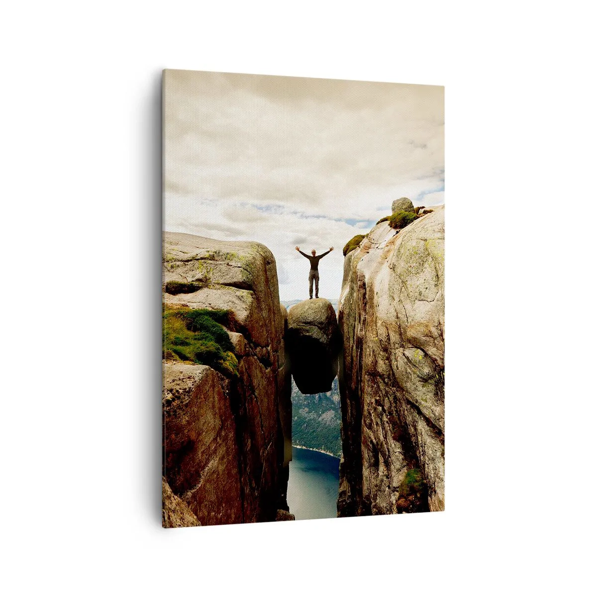 Lærredstryk - Billede på lærred - Hvordan har jeg det! - 70x100 cm