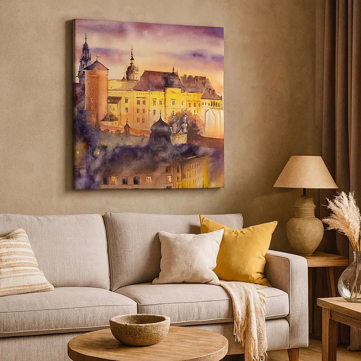 Lærredstryk - Billede på lærred - En historie og en fortælling - 30x30 cm