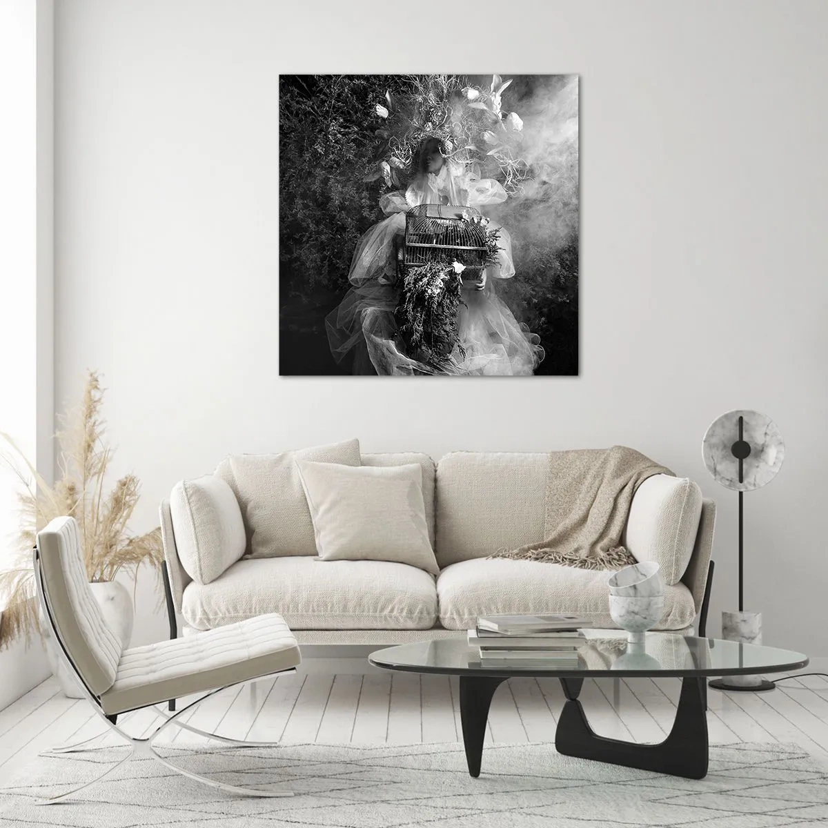 Billede på glas - Selve Moder - Naturen - 40x40 cm