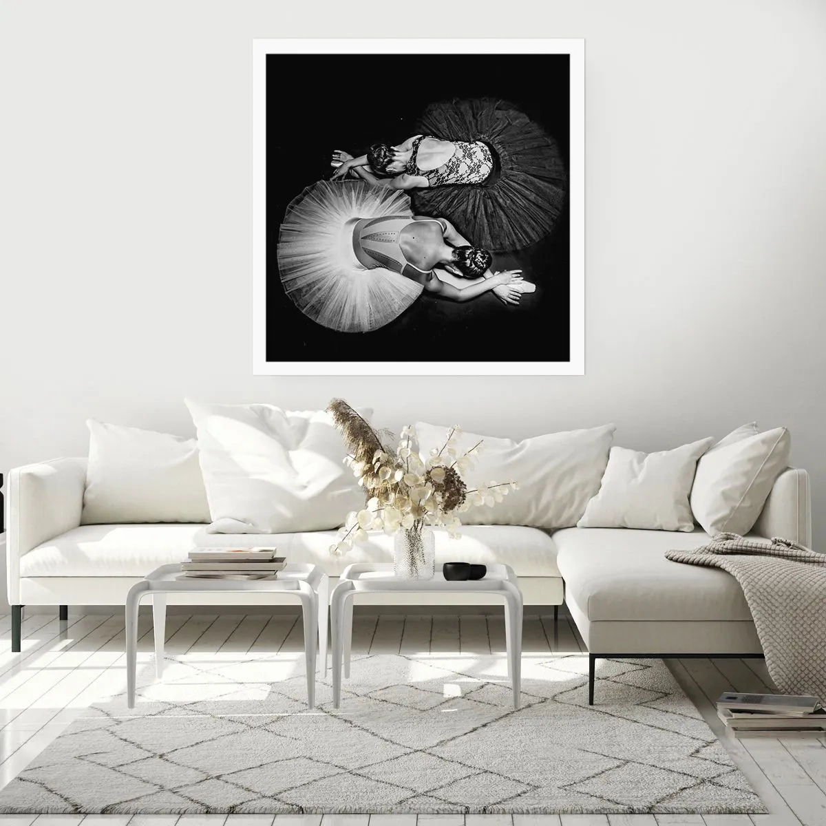 Plakat - Yin og yang - den perfekte balance - 50x50 cm