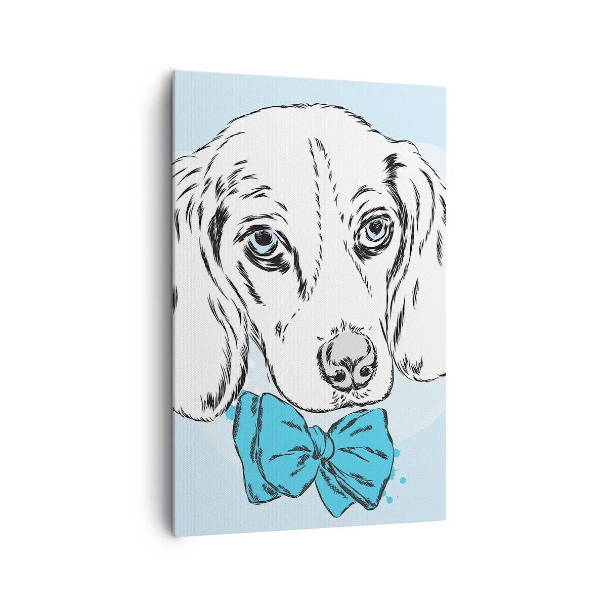 Lærredstryk - Billede på lærred - Elegance for hunde - 80x120 cm