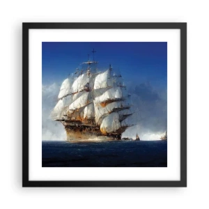 Plakat i sort ramme - Den store herlighed! - 40x40 cm