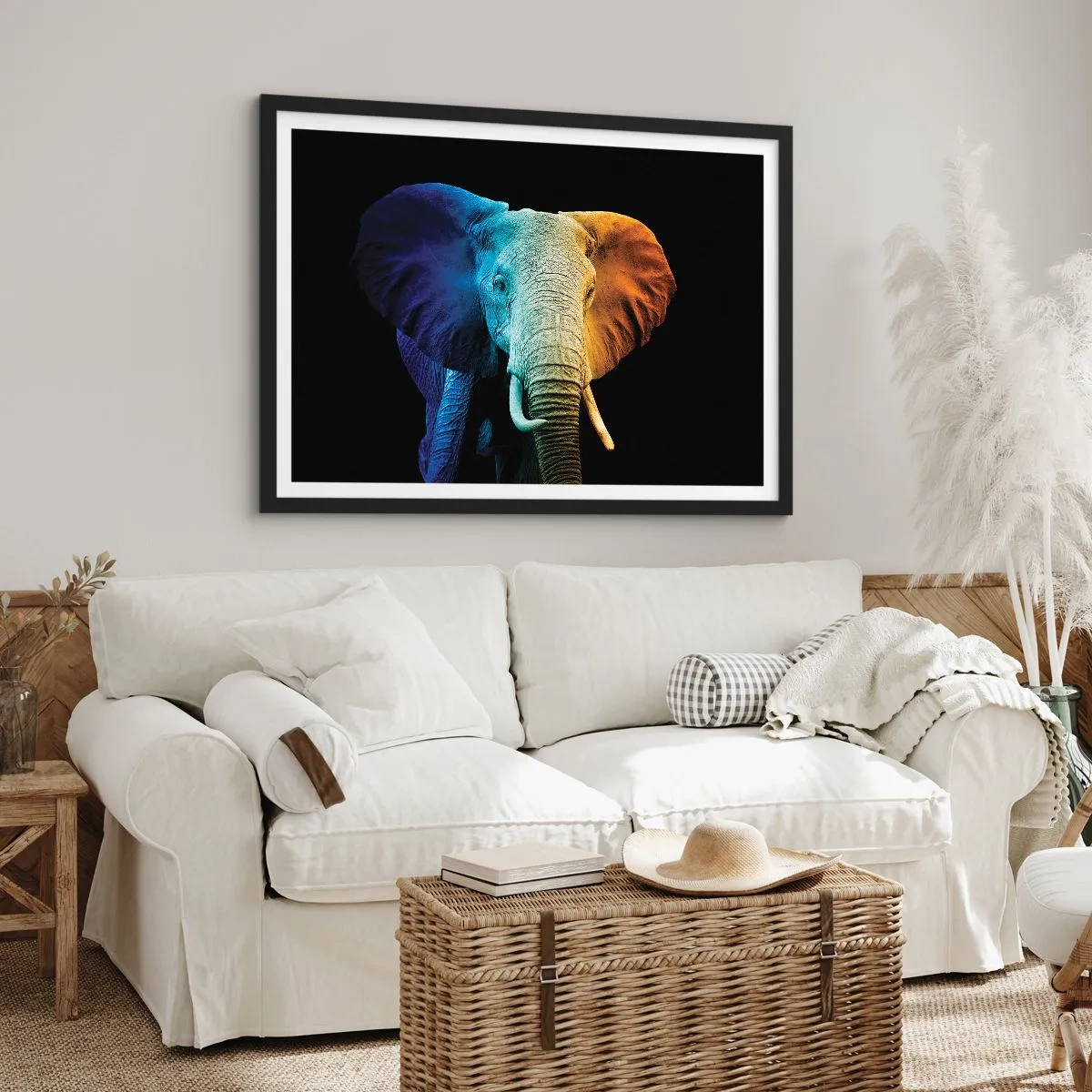 Plakat i sort ramme - Excentrisk, ikke underlig - 91x61 cm