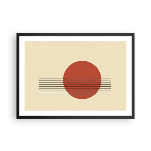 Plakat i sort ramme - Og så videre - 70x50 cm