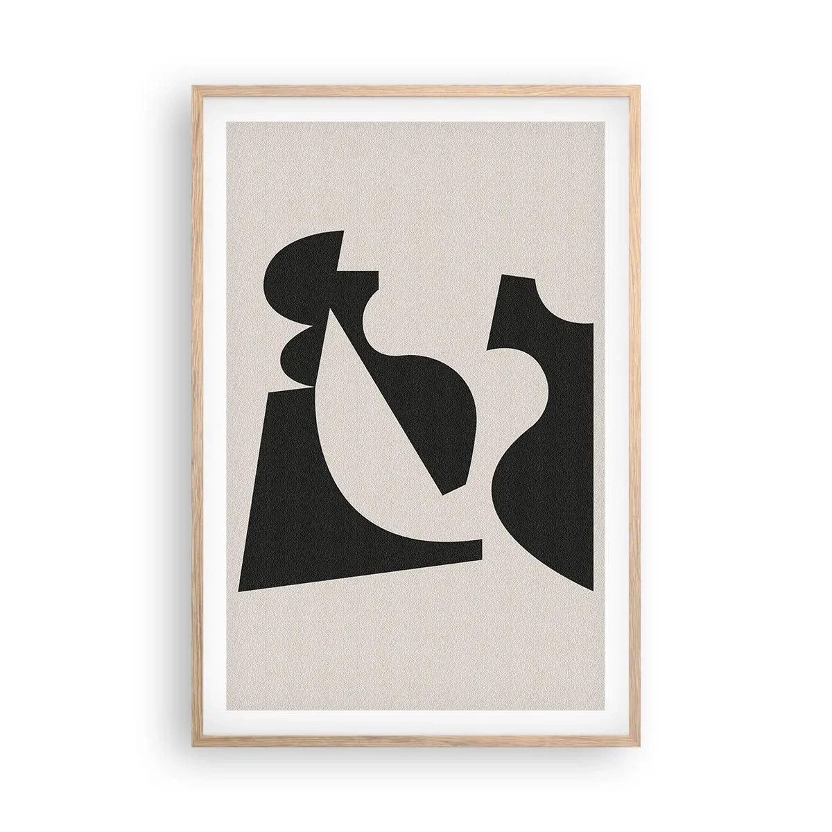Plakat i ramme af lyst egetræ - Sammensæt din egen - 61x91 cm