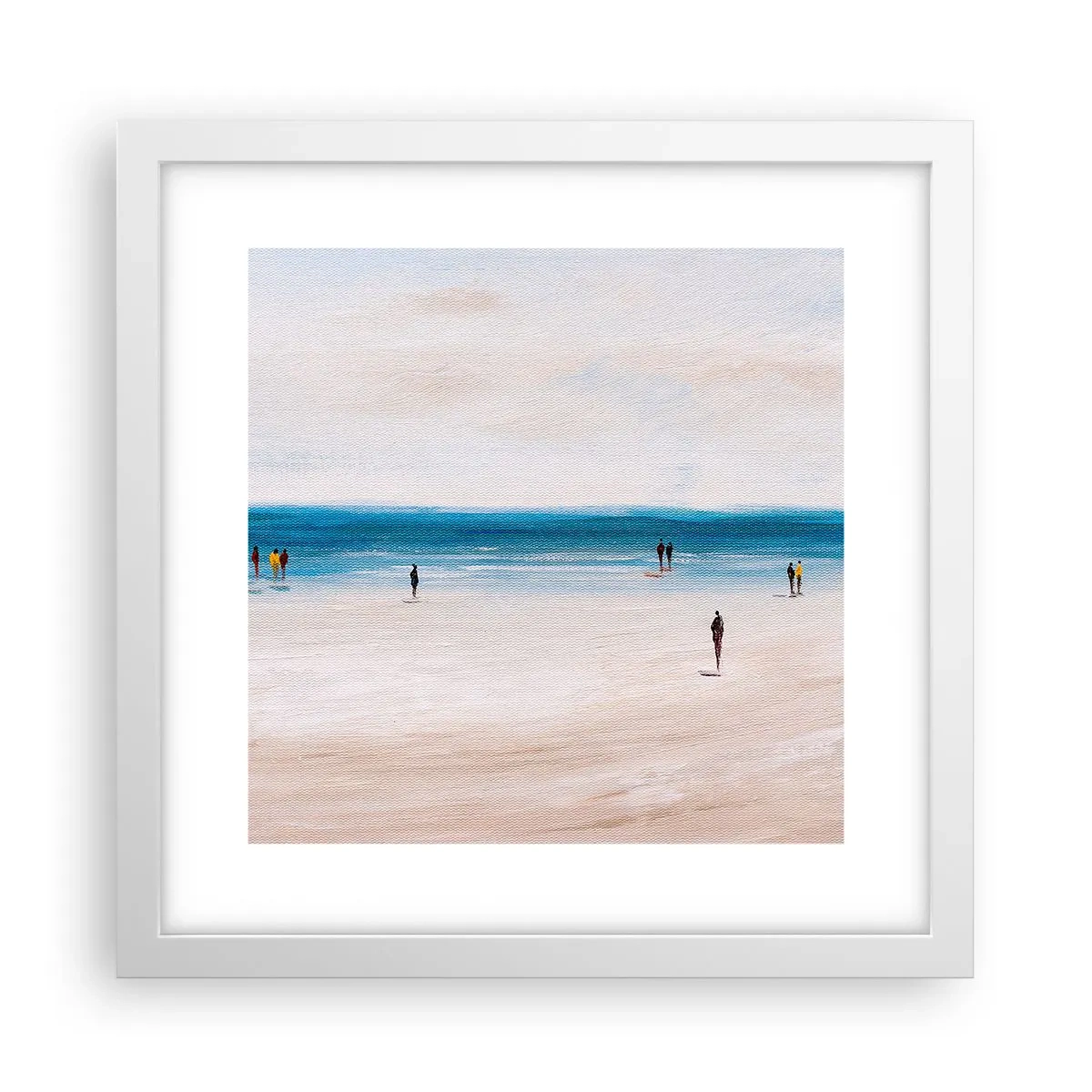 Plakat i hvid ramme - Et naturligt behov - 30x30 cm