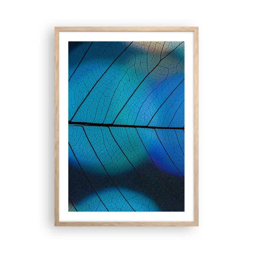 Plakat i ramme af lyst egetræ - Indviklet konstruktion - 50x70 cm