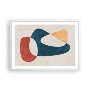 Plakat i hvid ramme - Påvirkninger og metamorfoser - 70x50 cm