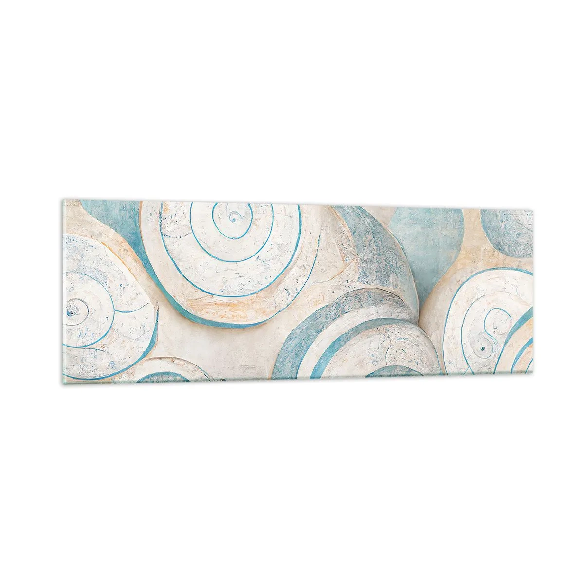 Billede på glas - Hvad gemmer skallen på? - 90x30 cm