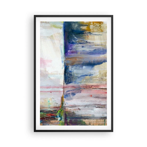 Plakat i sort ramme - Farverige indtryk og associationer - 61x91 cm