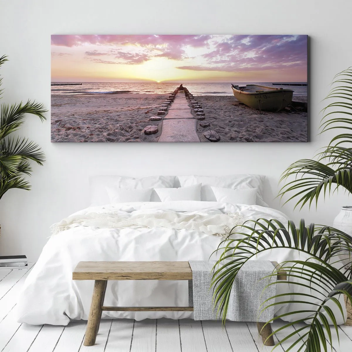 Lærredstryk - Billede på lærred - Et øjeblik med en dybtgående oplevelse - 120x50 cm