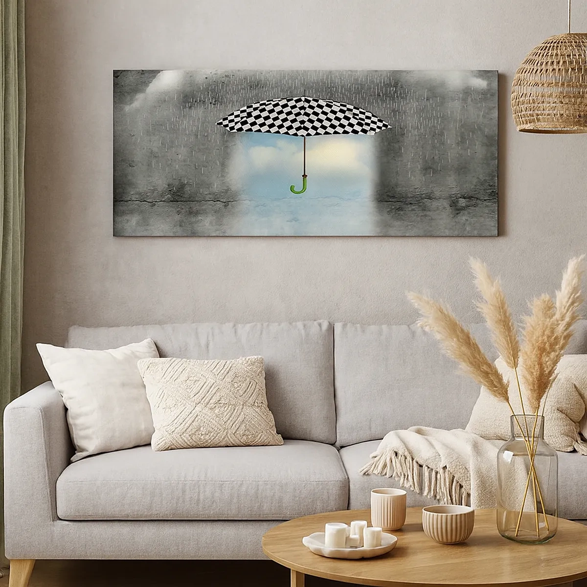 Lærredstryk - Billede på lærred - Og alligevel er det muligt - 30x30 cm