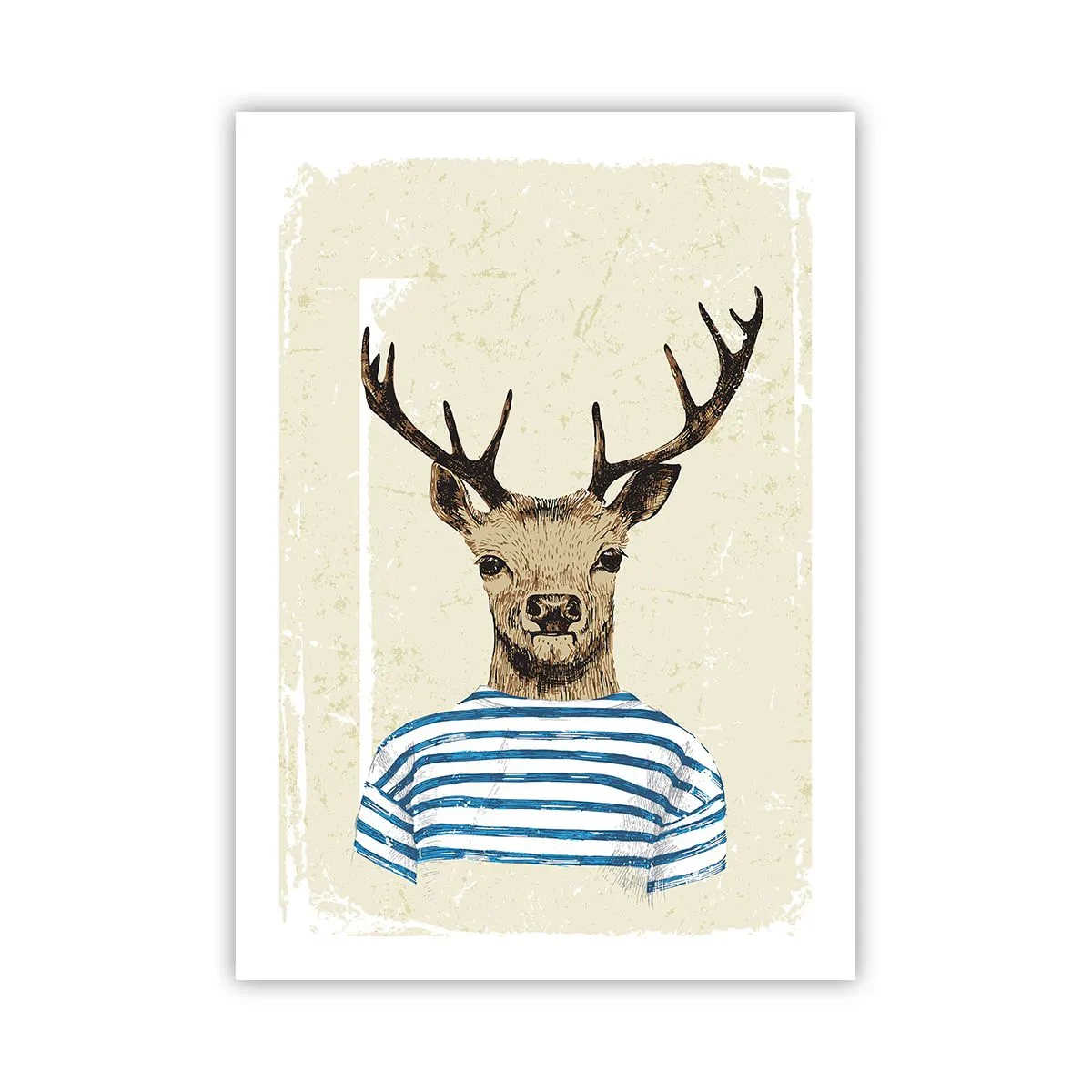 Plakat - Fordi jeg kan lide stribede skjorter! - 50x70 cm