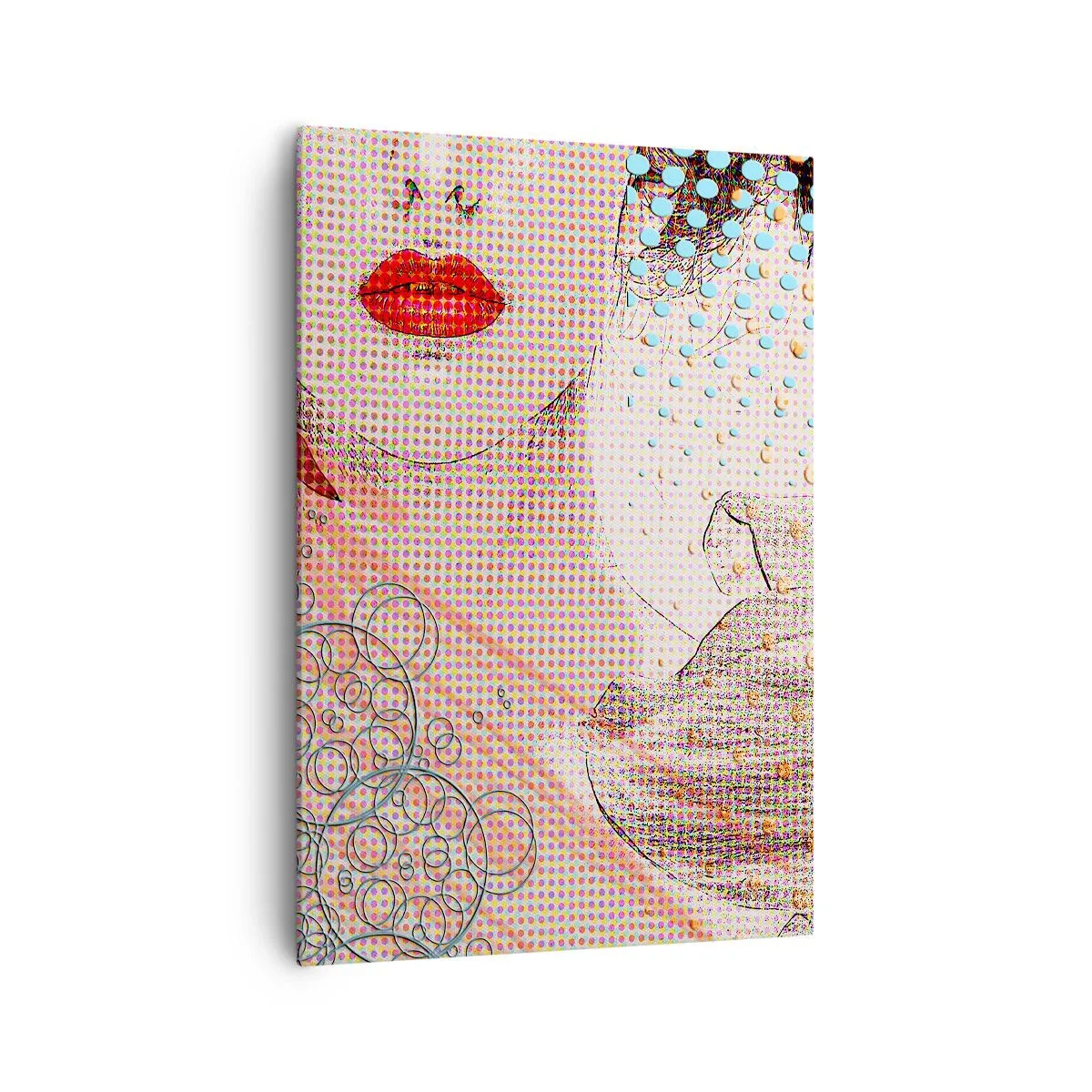 Lærredstryk - Billede på lærred - Tegneserieheroin - 70x100 cm