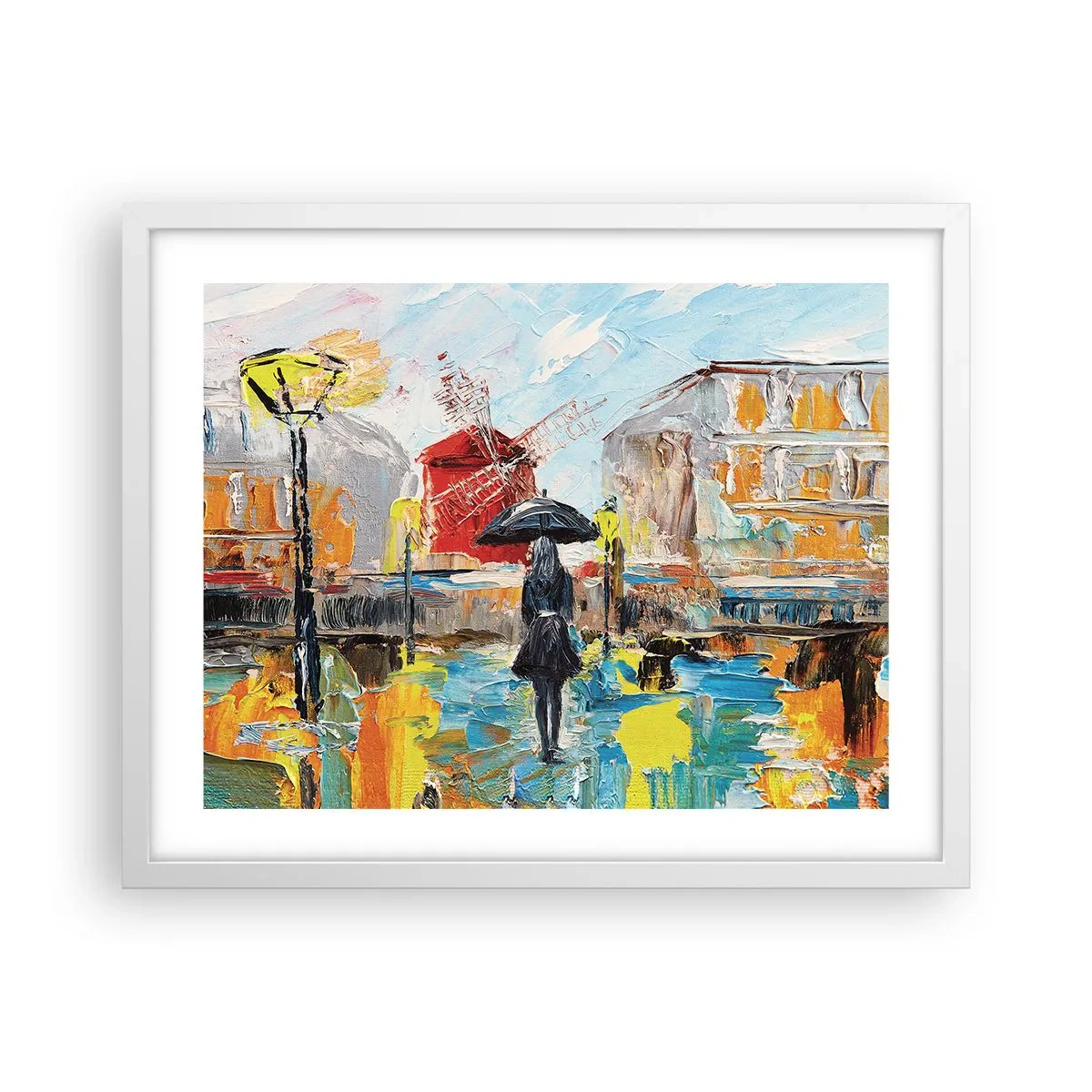 Plakat i hvid ramme - Parisiske legender - 50x40 cm