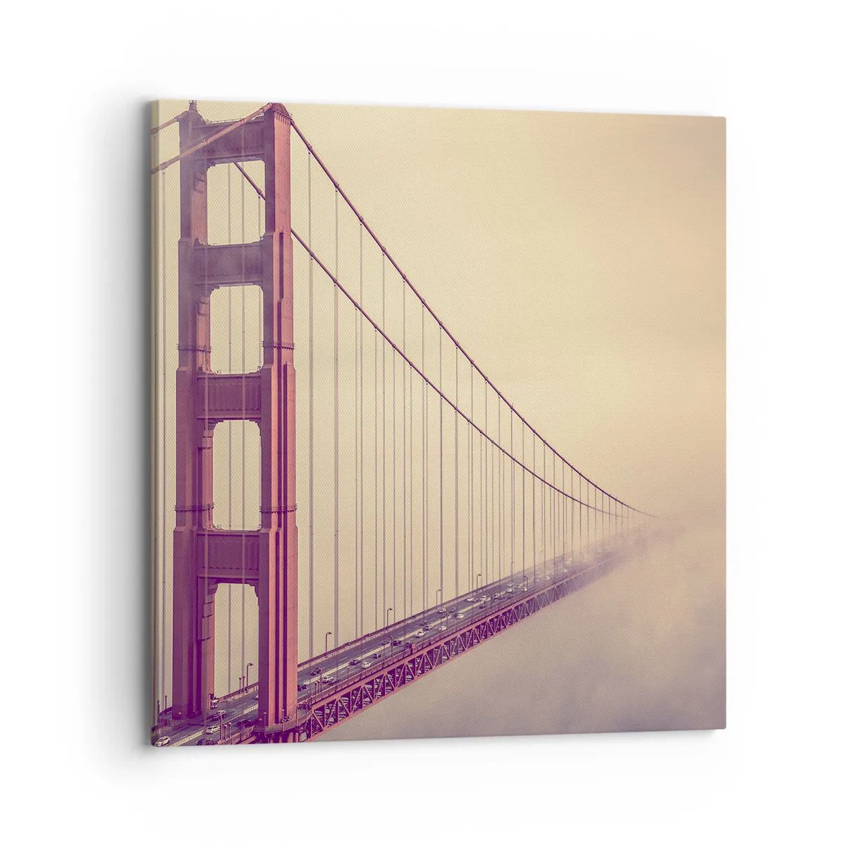 Lærredstryk - Billede på lærred - Mellem himmel og jord - 70x70 cm