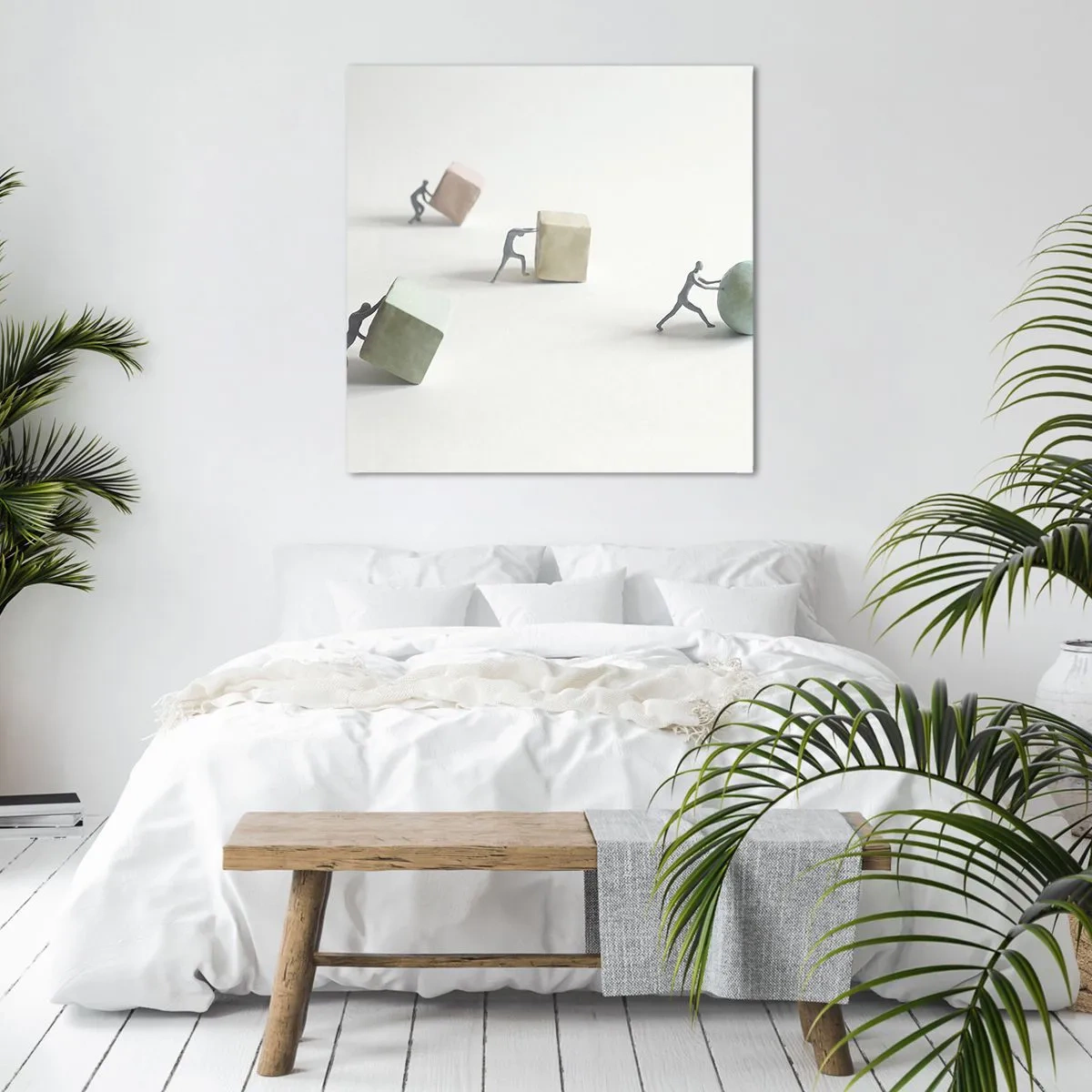 Lærredstryk - Billede på lærred - Selve livet - 70x70 cm