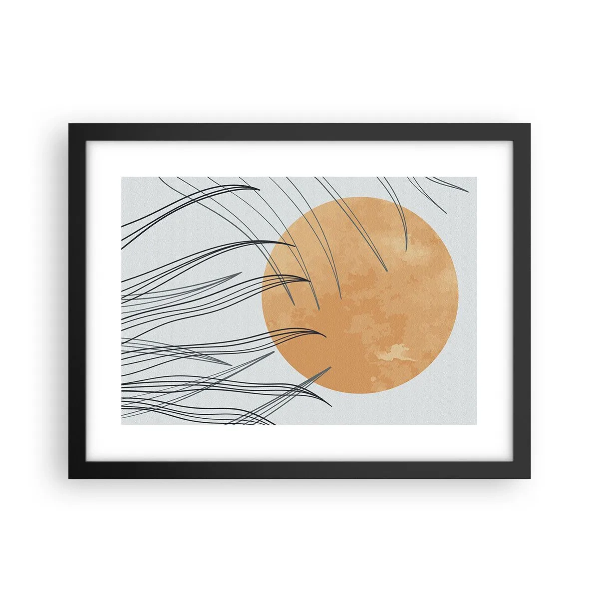 Plakat i sort ramme - Altid mod solen - 40x30 cm