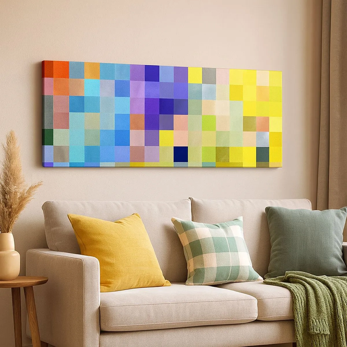 Lærredstryk - Billede på lærred - Alle er forskellige, alle er lige - 100x40 cm