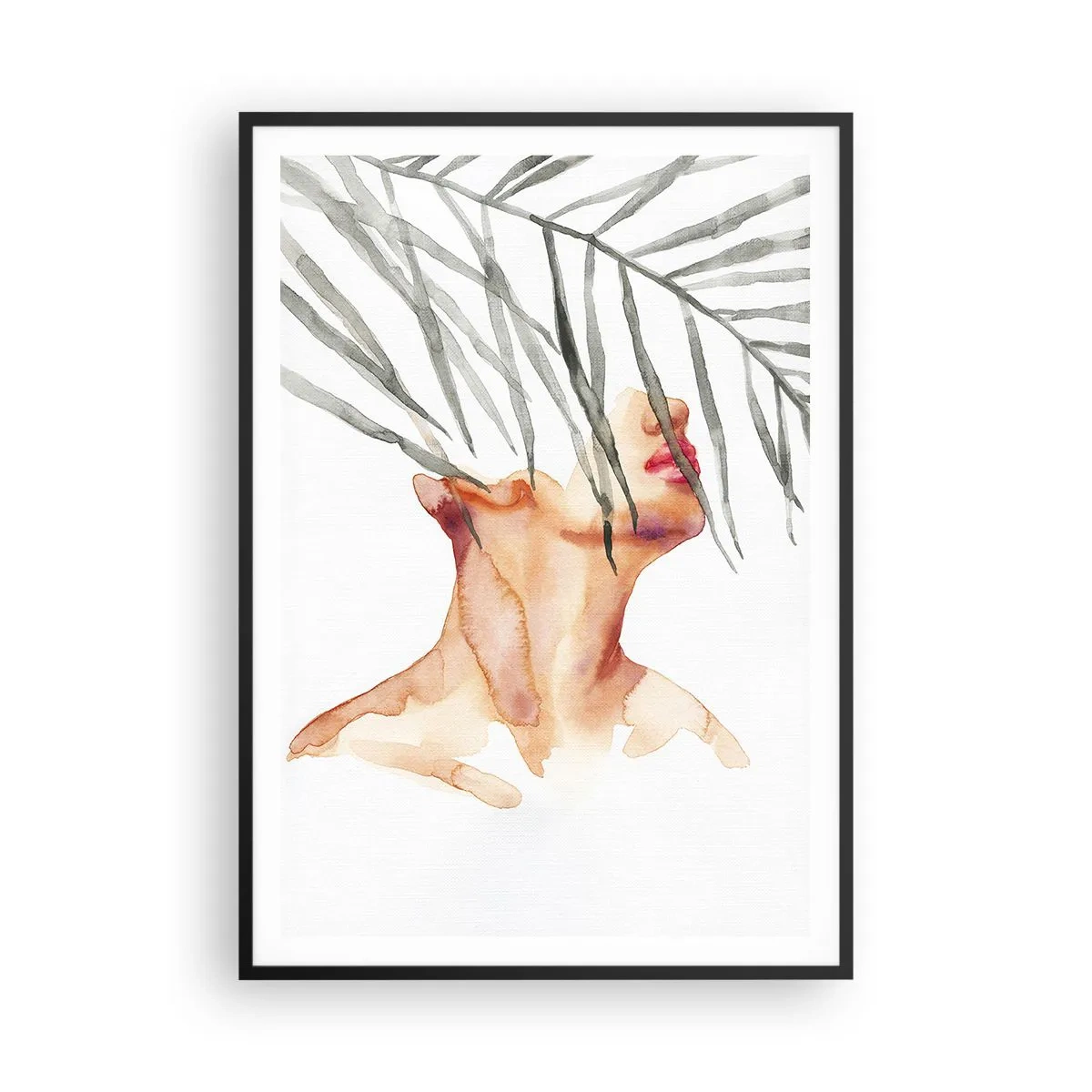 Plakat i sort ramme - Mærk pulsen i troperne - 70x100 cm