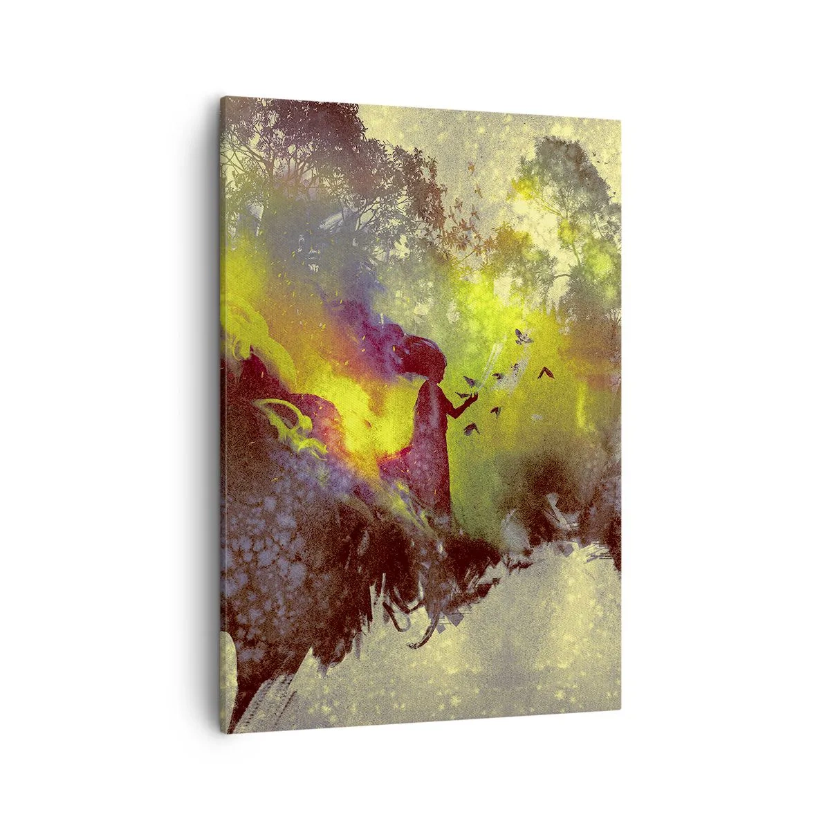 Lærredstryk - Billede på lærred - Moder Natur - 50x70 cm