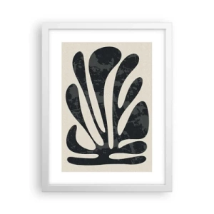 Plakat i hvid ramme - Abstraktion med flere fingre - 30x40 cm