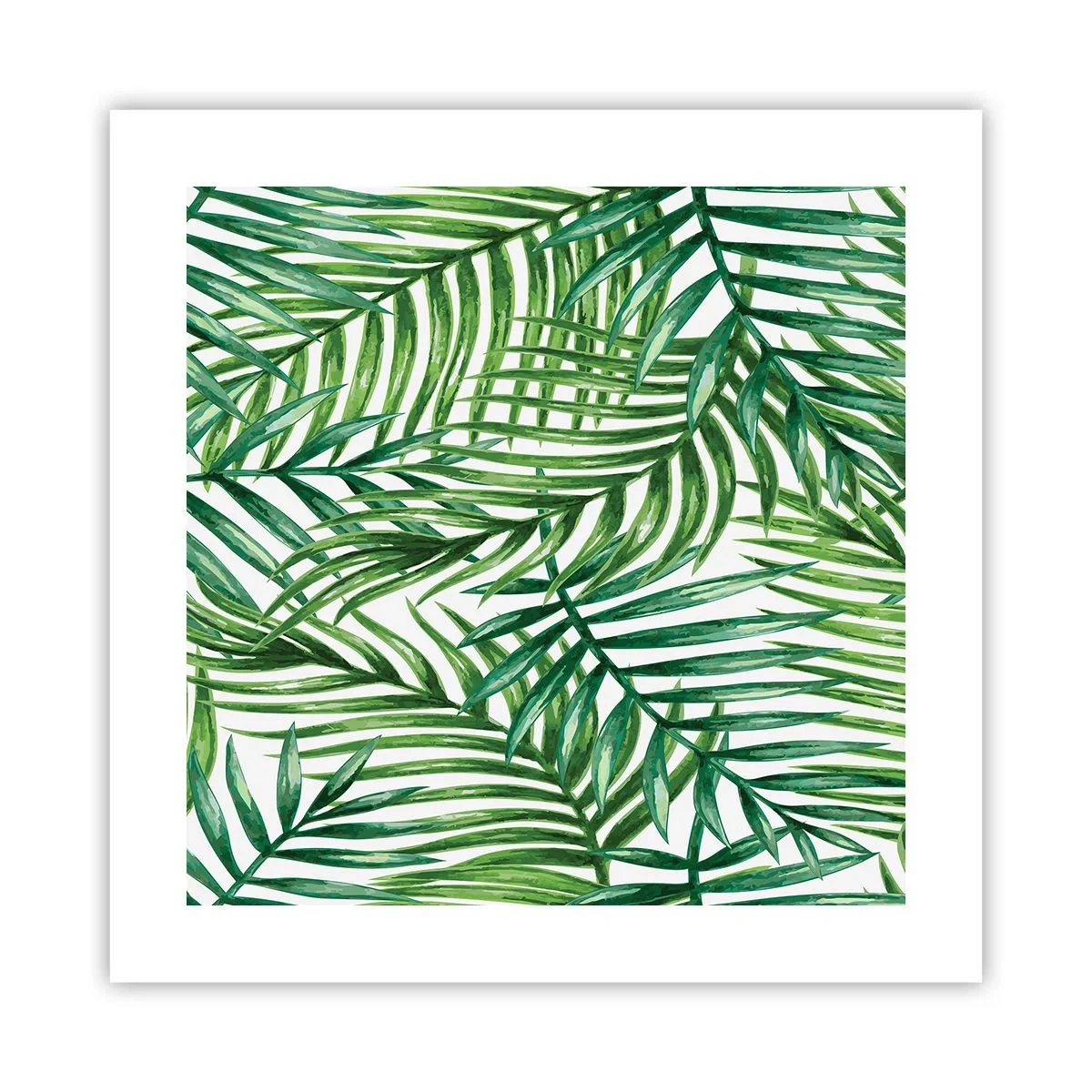 Plakat - Under det grønne baldakin - 40x40 cm