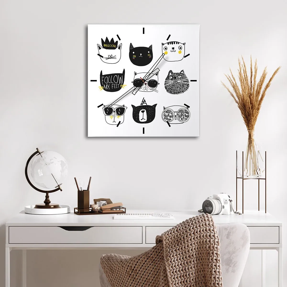 Vægur, Uret - Alle andre - 30x30 cm