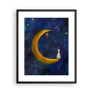 Plakat i sort ramme - Kald på verden - 40x50 cm