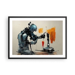 Plakat i sort ramme - Kommer i morgen... - 70x50 cm
