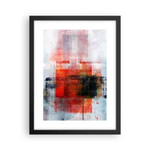 Plakat i sort ramme - Glødende komposition - 30x40 cm
