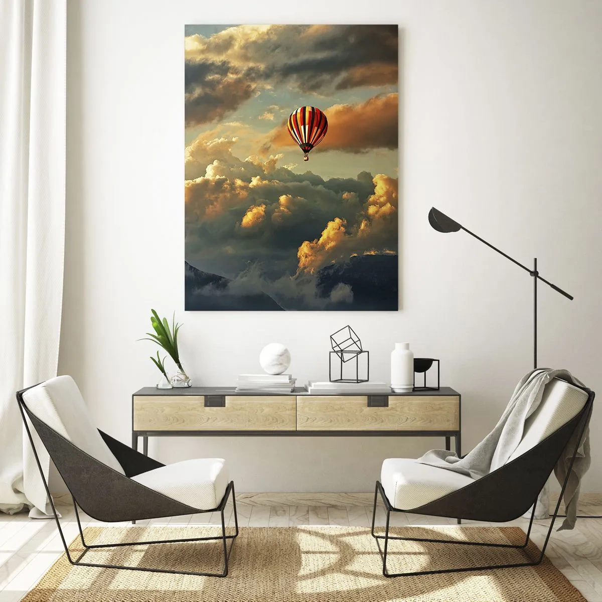 Billede på glas - Jeg går, fordi jeg vil - 50x70 cm