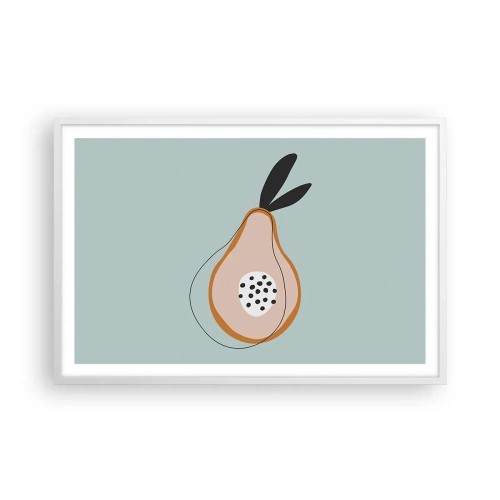 Plakat i hvid ramme - Trænge ind i tingenes natur - 91x61 cm